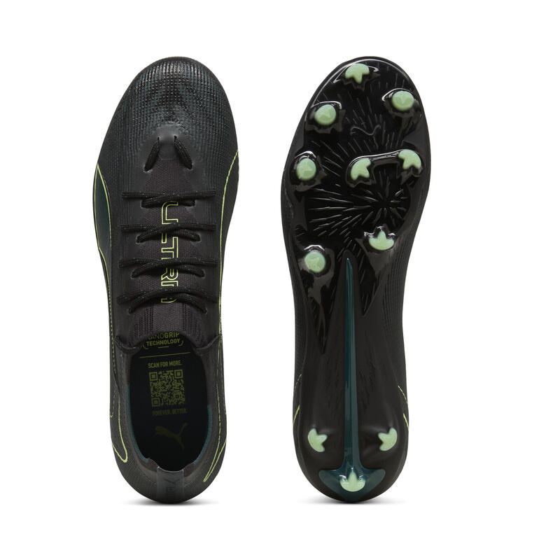 Ghete fotbal gripcontrol pro, mesh ușor Ultra 6 Pro FG/AG, negru PUMA
