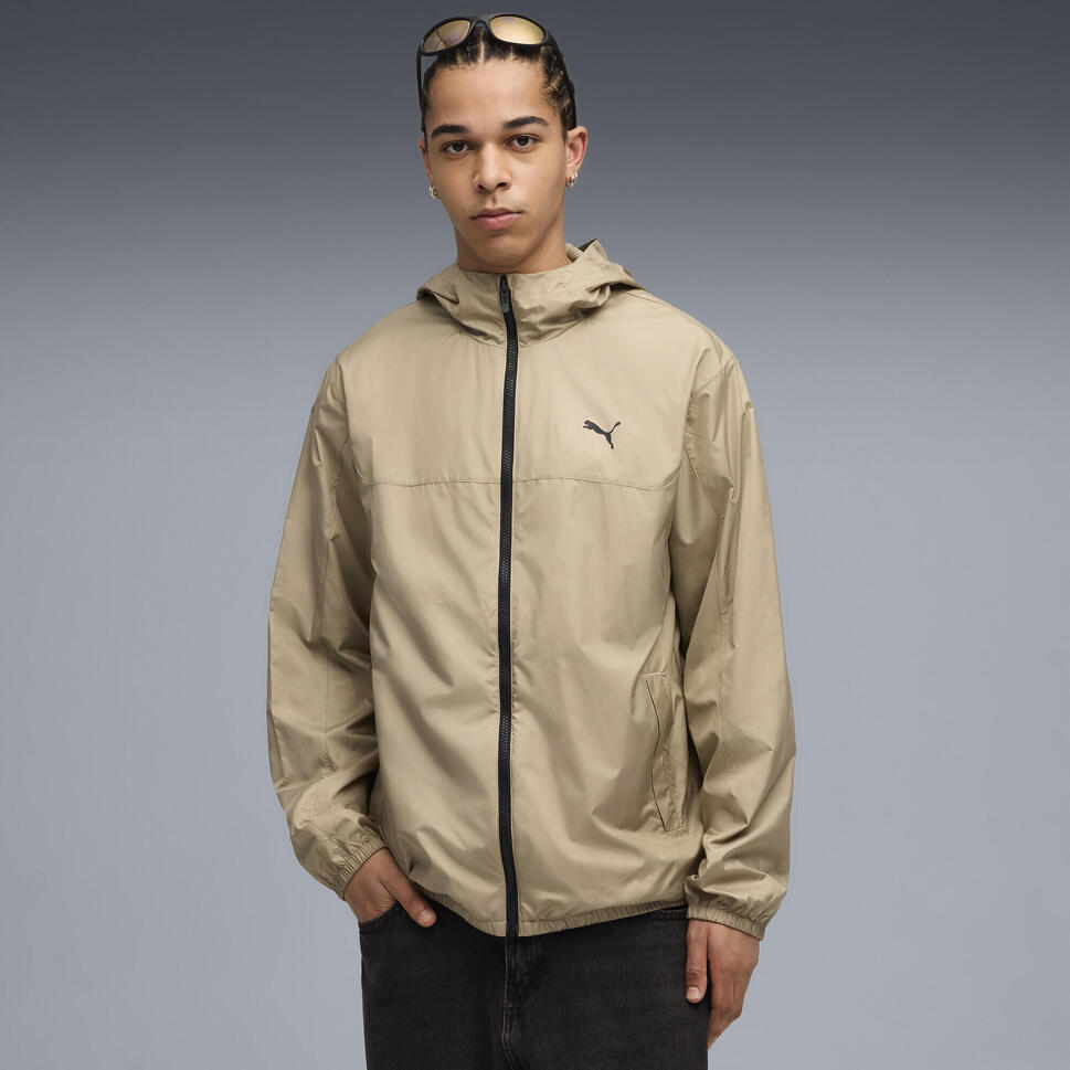 Męska Wiatrówka o standardowym kroju Essentials PUMA Ice Coffee Beige