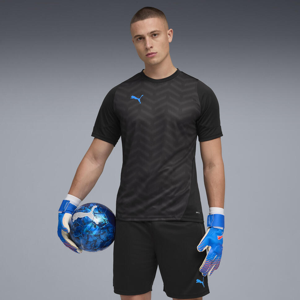 Męska koszulka piłkarska individualCUP PUMA Black White Ultra Blue