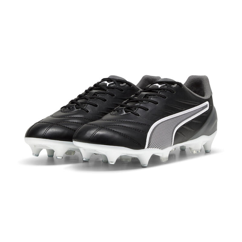 Buty piłkarskie unisex KING PRO MxSG PUMA Black White Cool Dark Gray