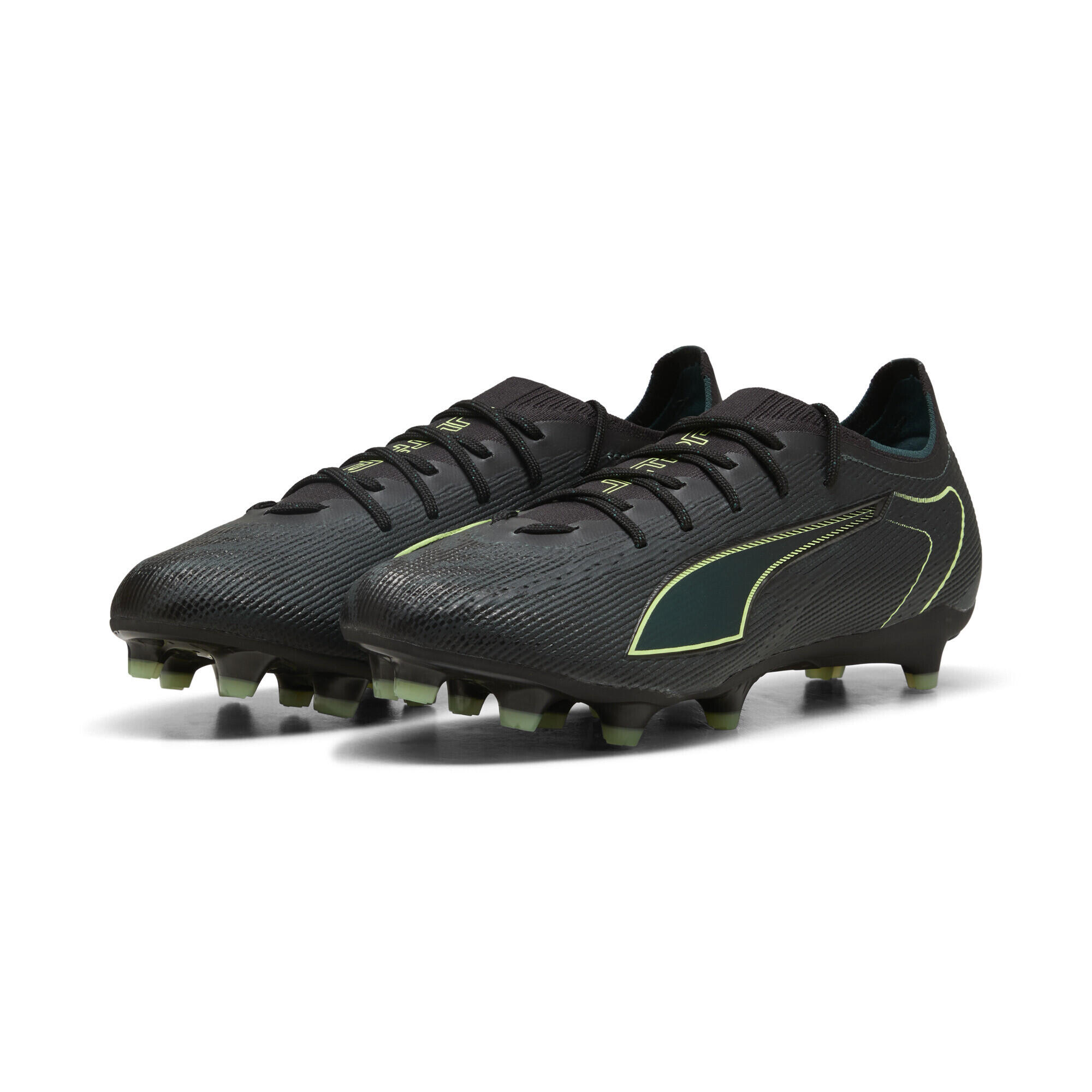 Ghete fotbal gripcontrol pro, mesh ușor Ultra 6 Pro FG/AG, negru PUMA