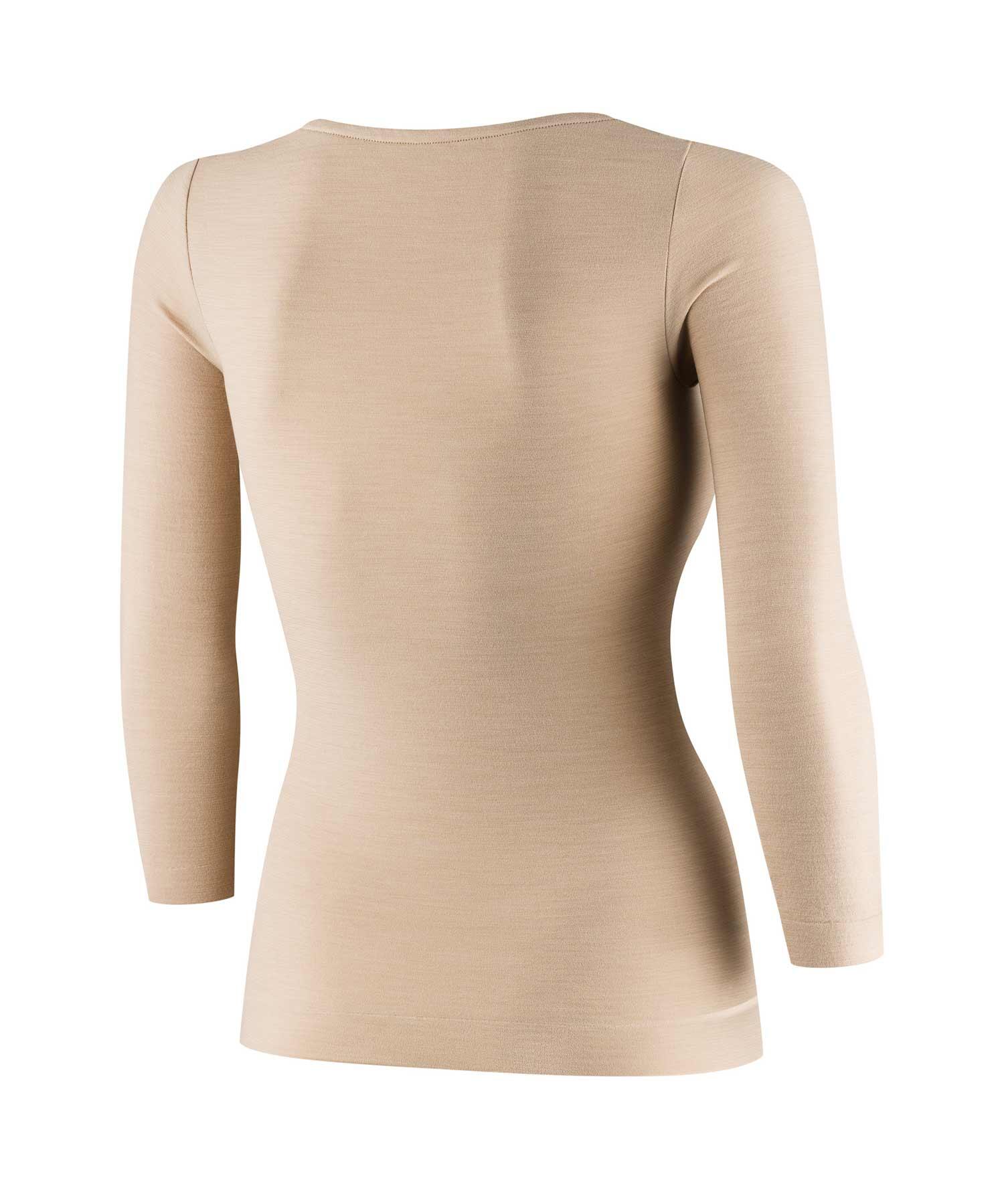 Koszulka damska rękaw 3/4 z wełną Brubeck COMFORT MERINO 4/5