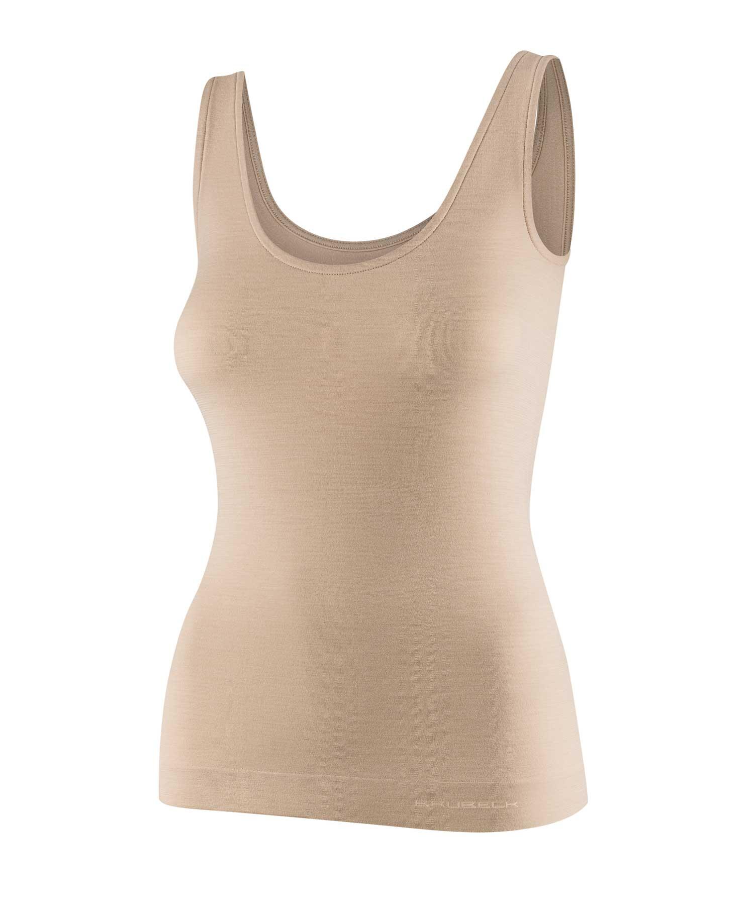 Koszulka damska bez rękawów z wełną Brubeck COMFORT MERINO 3/5