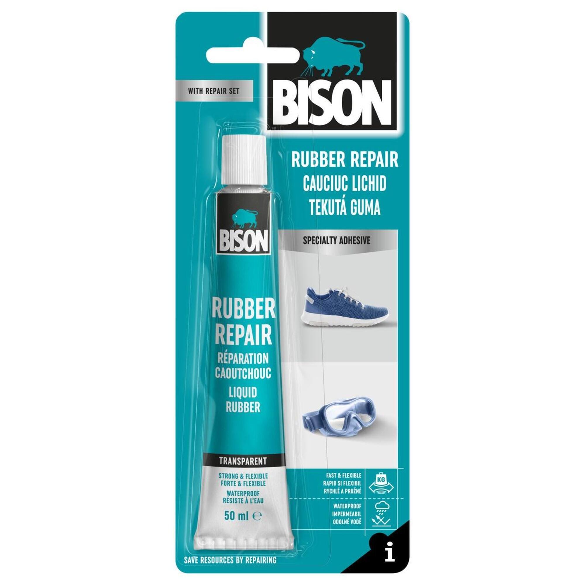 BISON Tekutá guma na opravy podrážek bot, člunů, neoprenů 50 ml