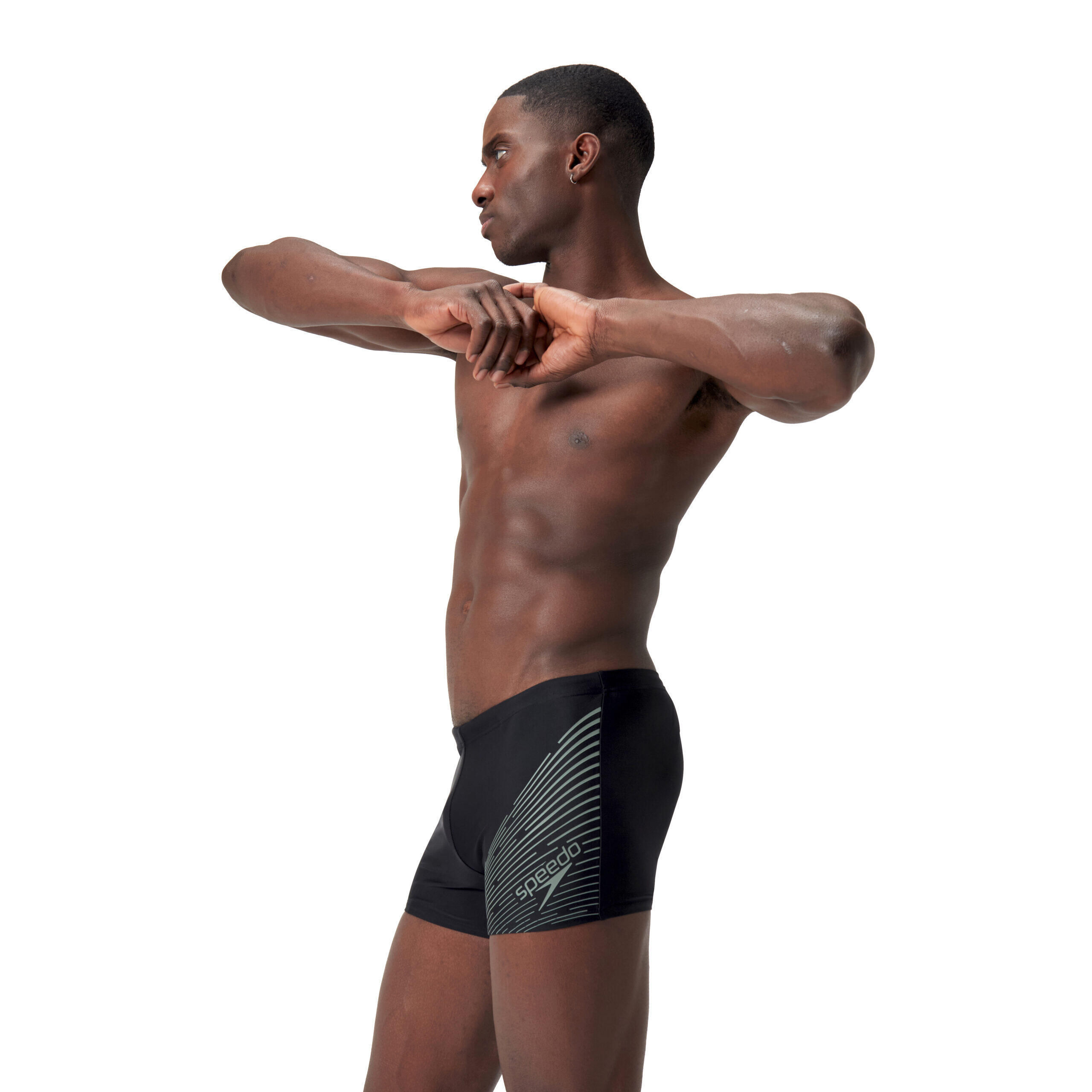Boxer Speedo Medley Logo Nero/Verde 2/5