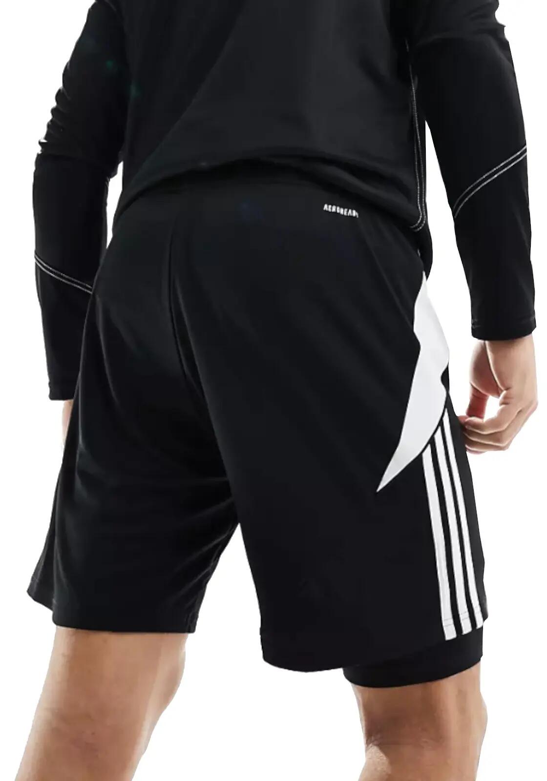 Kort Mannelijk Adidas Tiro 24 Zwart 2/5