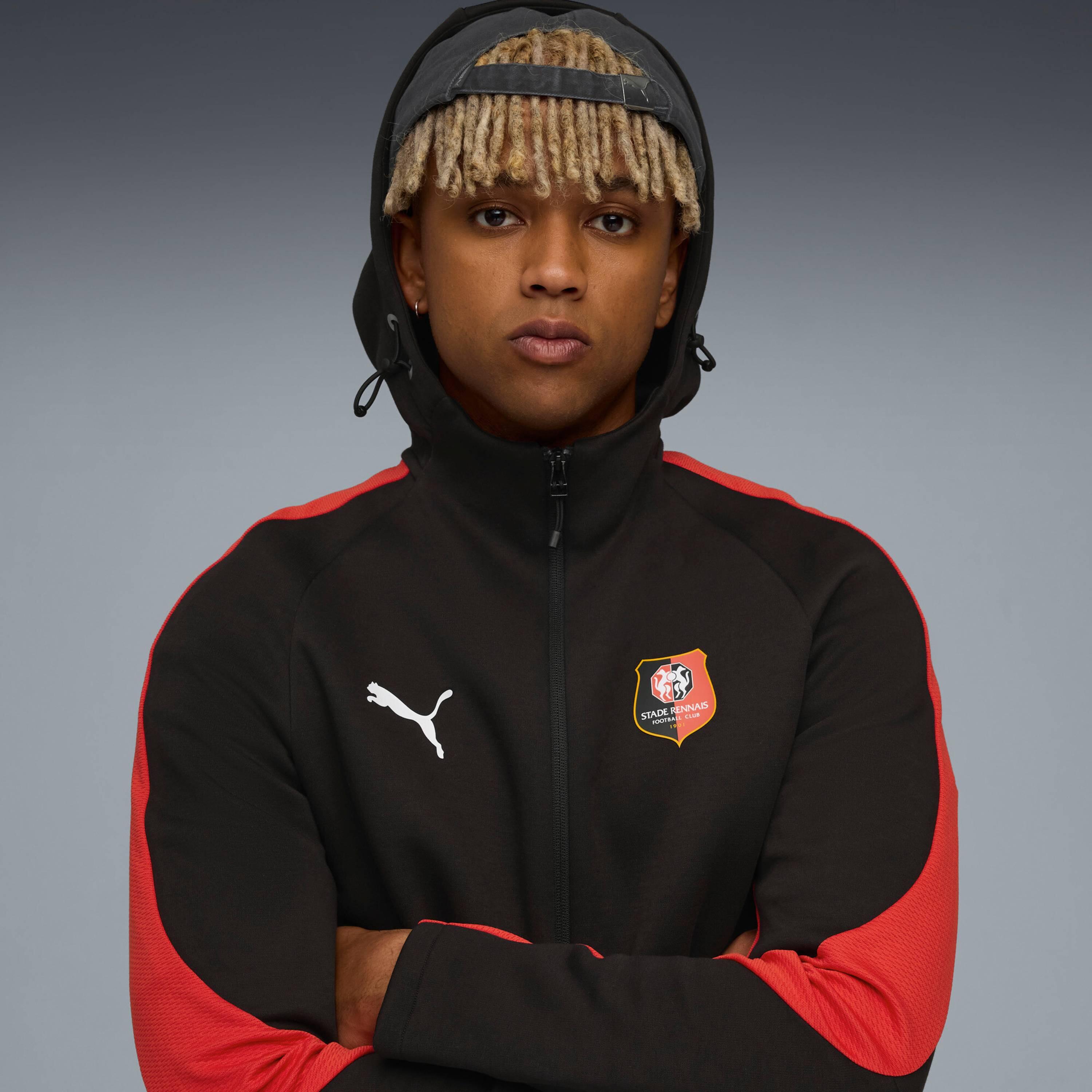 Veste de survêtement à capuche Stade Rennais Evostripe 3/7
