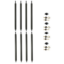 4 poteaux de filet de sécurité Ø25mm pour trampolines