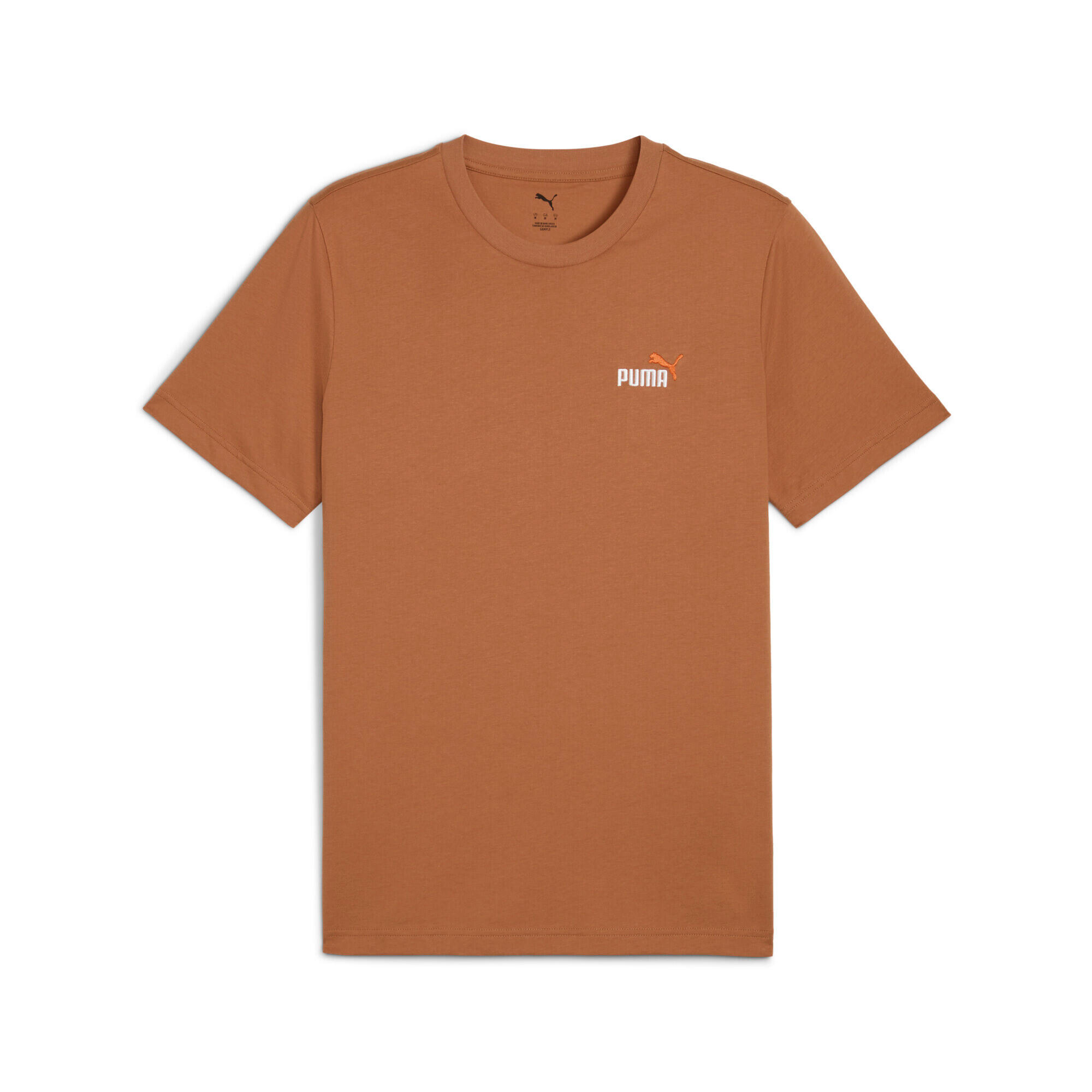 Puma - T-shirt À Petit Logo Puma N° 1 Essentials - T-shirt Manches Courtes - Marron - Decathlon