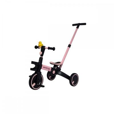 Triciclo 5 in 1 Clacson ad anatra Evolutivo Manubrio Bicicletta di equilibrio