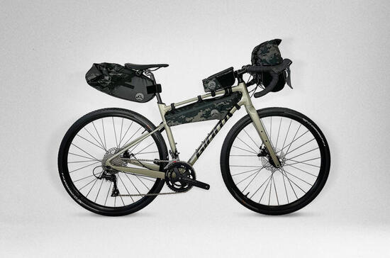 Kit sacoches étanches Bikepacking - noir/camo