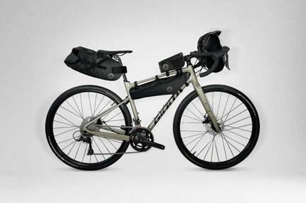 Waterdichte bikepacking-tassenset - zwart/camo
