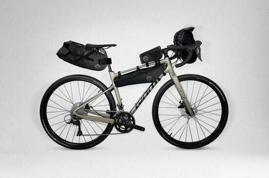 Waterdichte bikepacking-tassenset - zwart