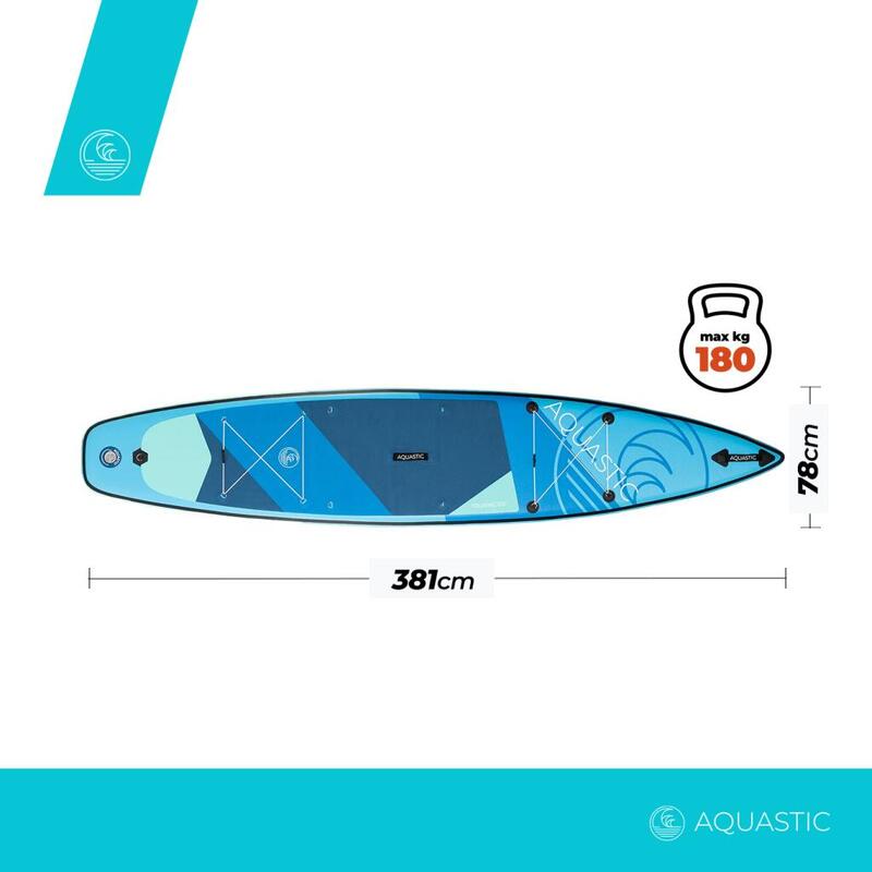 Placa SUP AQUASTIC Touring 12'6".