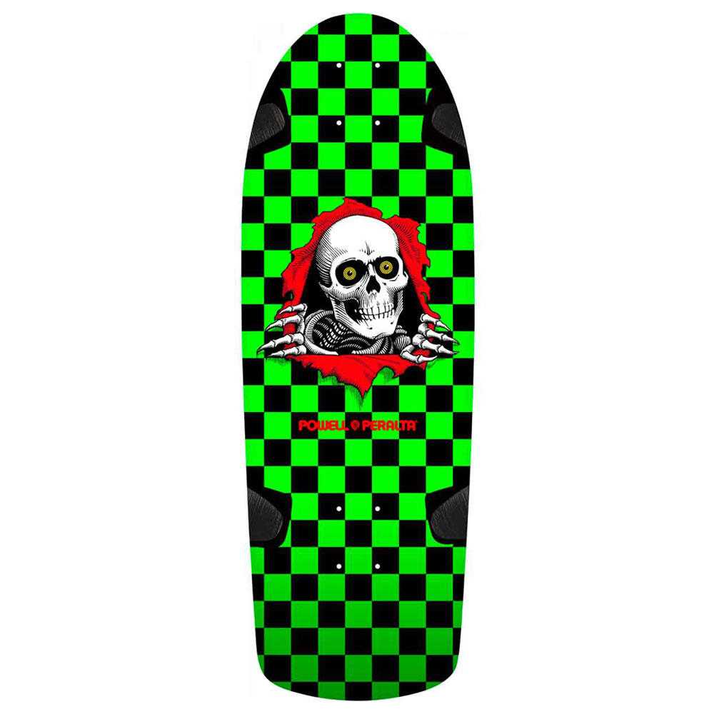 POWELL PERALTA Skateboard Deck Powell Peralta OG Ripper Check Green Black 10''