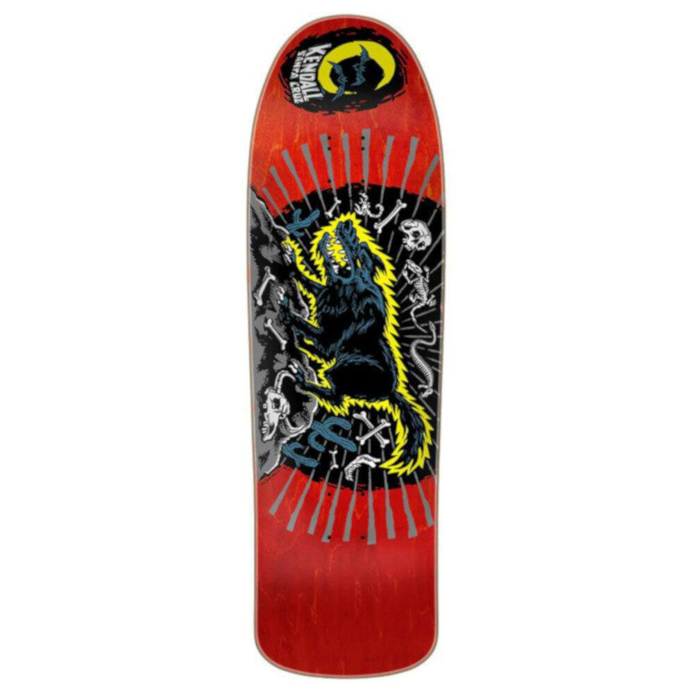 POWELL PERALTA Skateboard Deck Old School Santa Cruz Kendall Wolf Reissue Red 9.25''