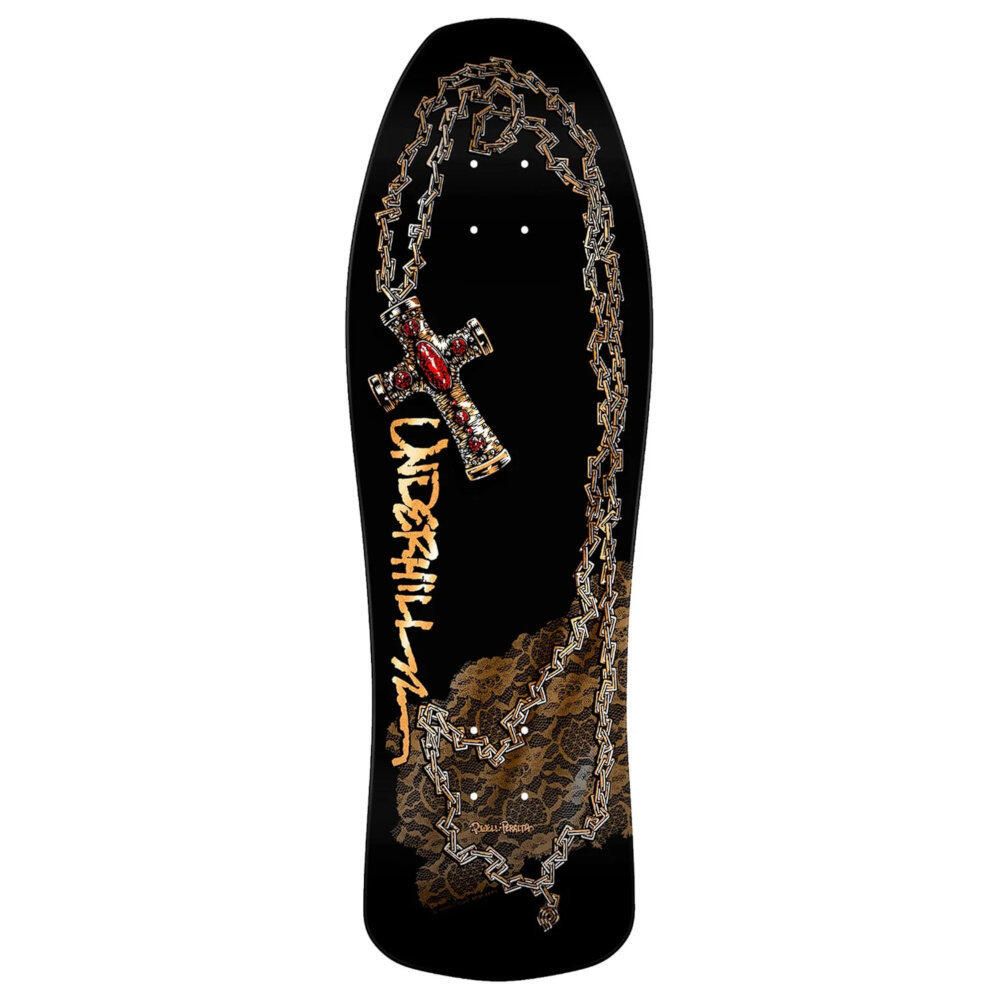 POWELL PERALTA Skateboard Deck O.S. Powell Peralta Ray Underhill Cross Black Gold Foil 10''