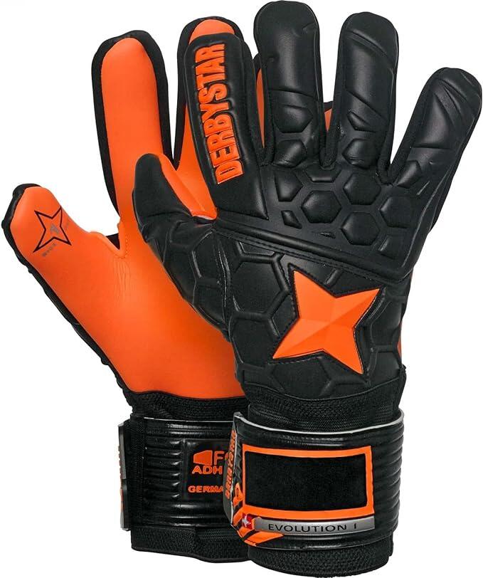 DERBYSTAR Torhüterhandschuhe Derbystar Evolution Schwarz-Orange 8.5