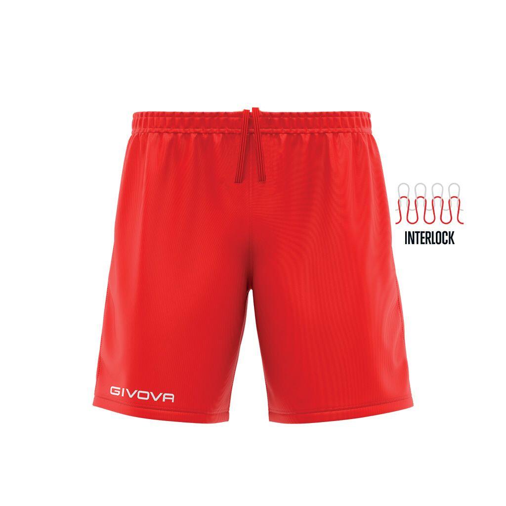 GIVOVA Unisex Givova Capo Sportshorts Rood 2XS - Ademend en Lichtgewicht