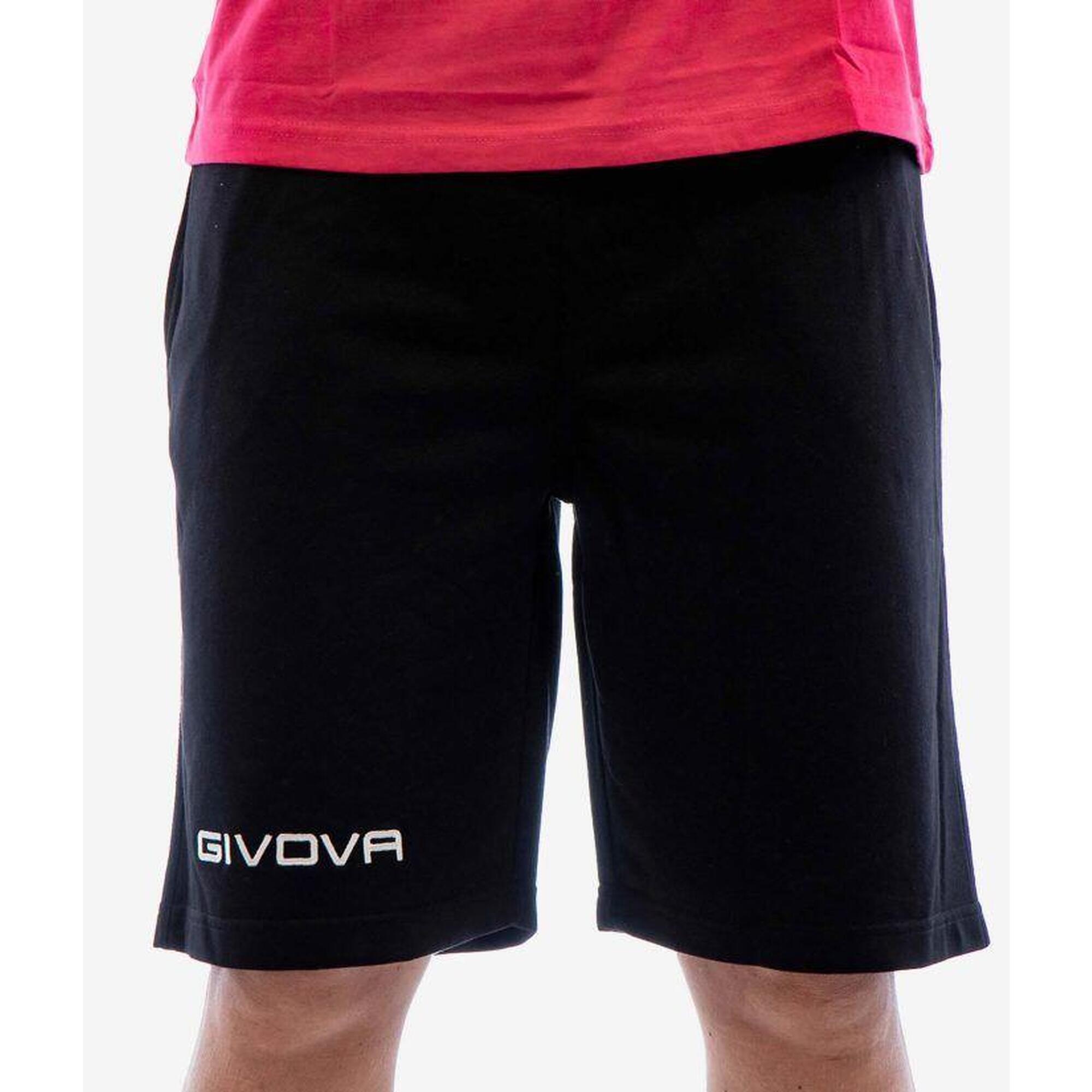Givova Sport Bermuda Black M - Oddychający i elastyczny dla mężczyzn