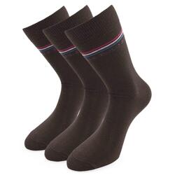Chaussettes Classiques U.S. Polo Assn. en Coton - 3 Paires Brown 39-42