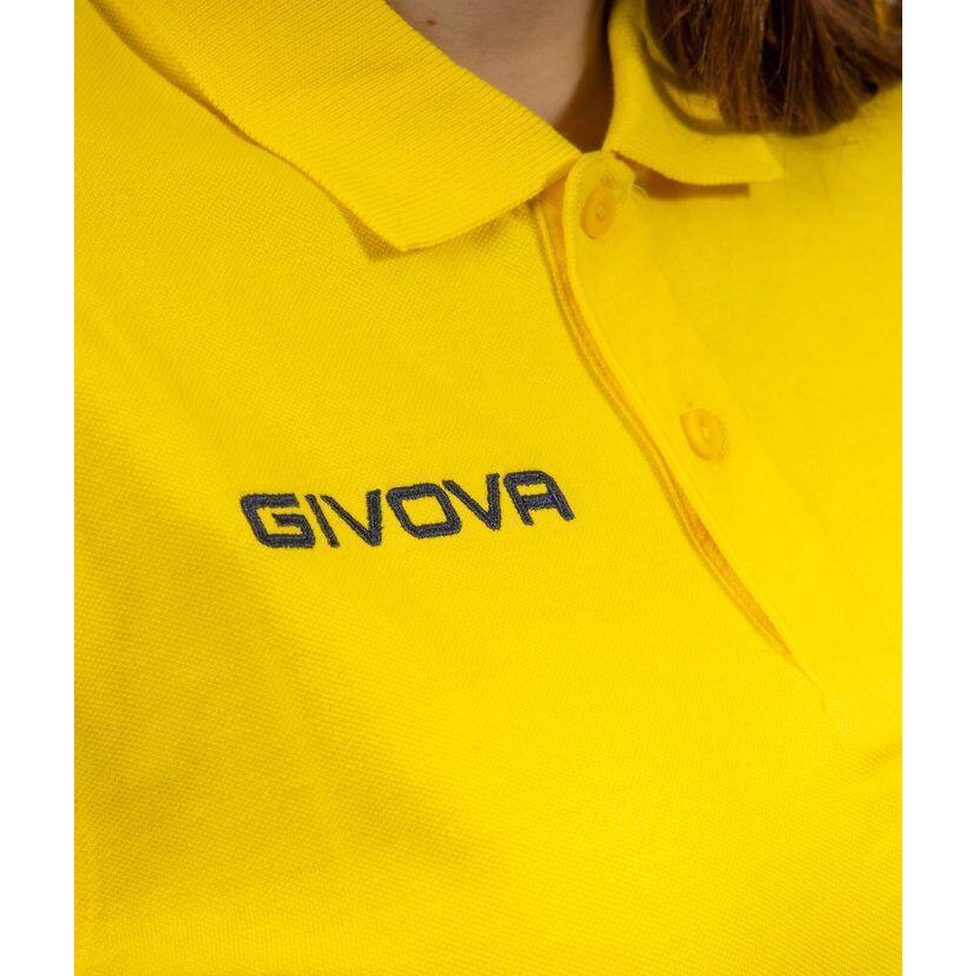 Tricou Polo Givova Polo Cotone Piquet Vară Galben