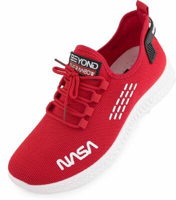 Rote NASA Sneakers für Herren - Größe 42, Stil und Komfort