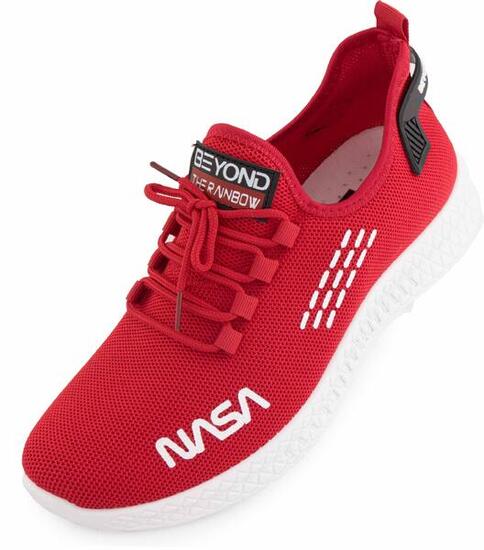 Rote NASA Sneakers für Herren - Größe 42, Stil und Komfort