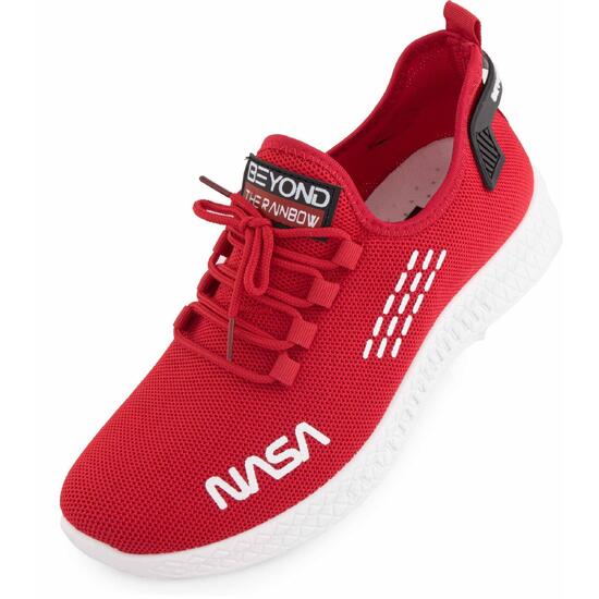 Czerwone Sneakers NASA dla Mężczyzn - Rozmiar 42, Styl i Komfort