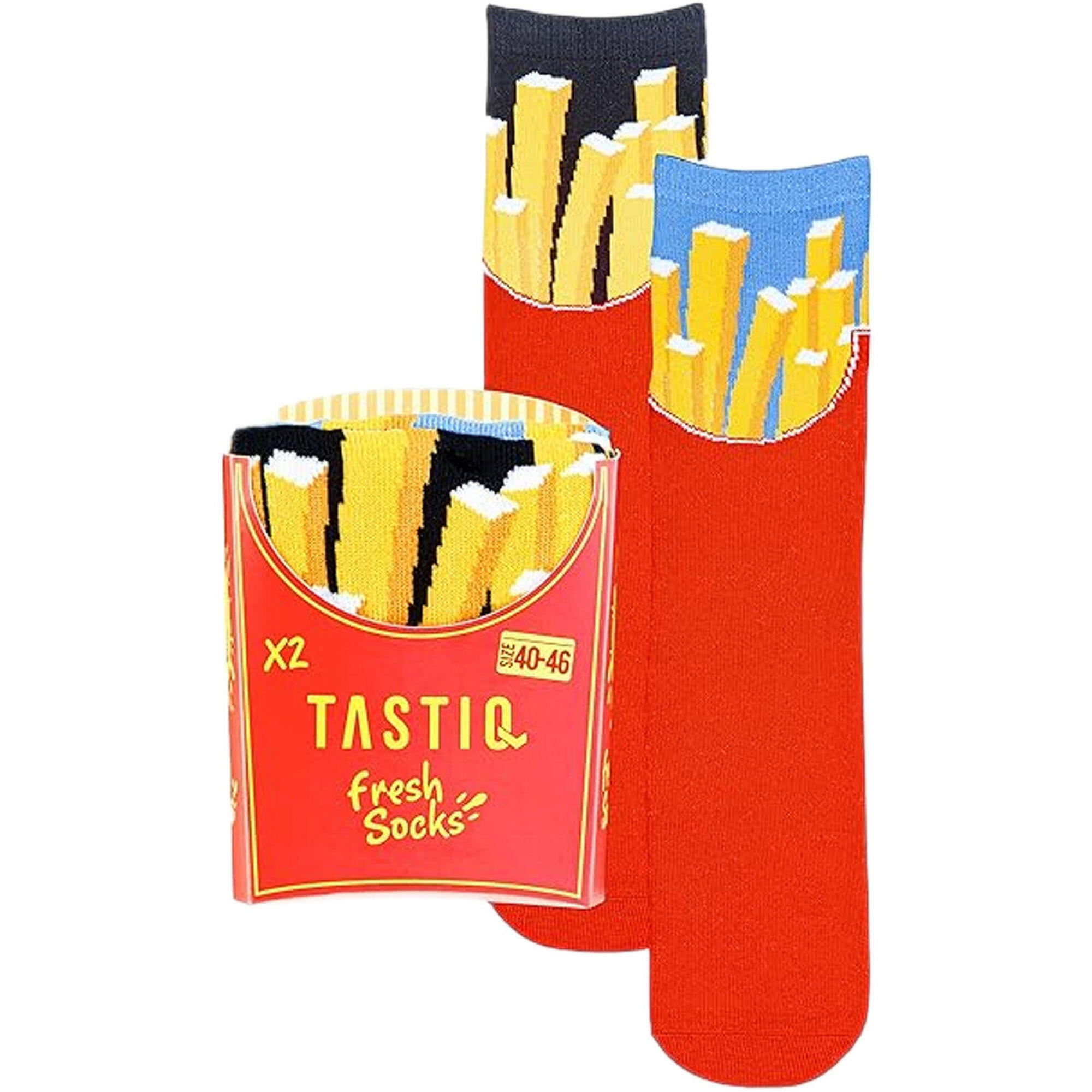 Skarpetki Unisex Tastic - Zestaw Prezentowy 2 Pary Pommes Rozmiar 40-46