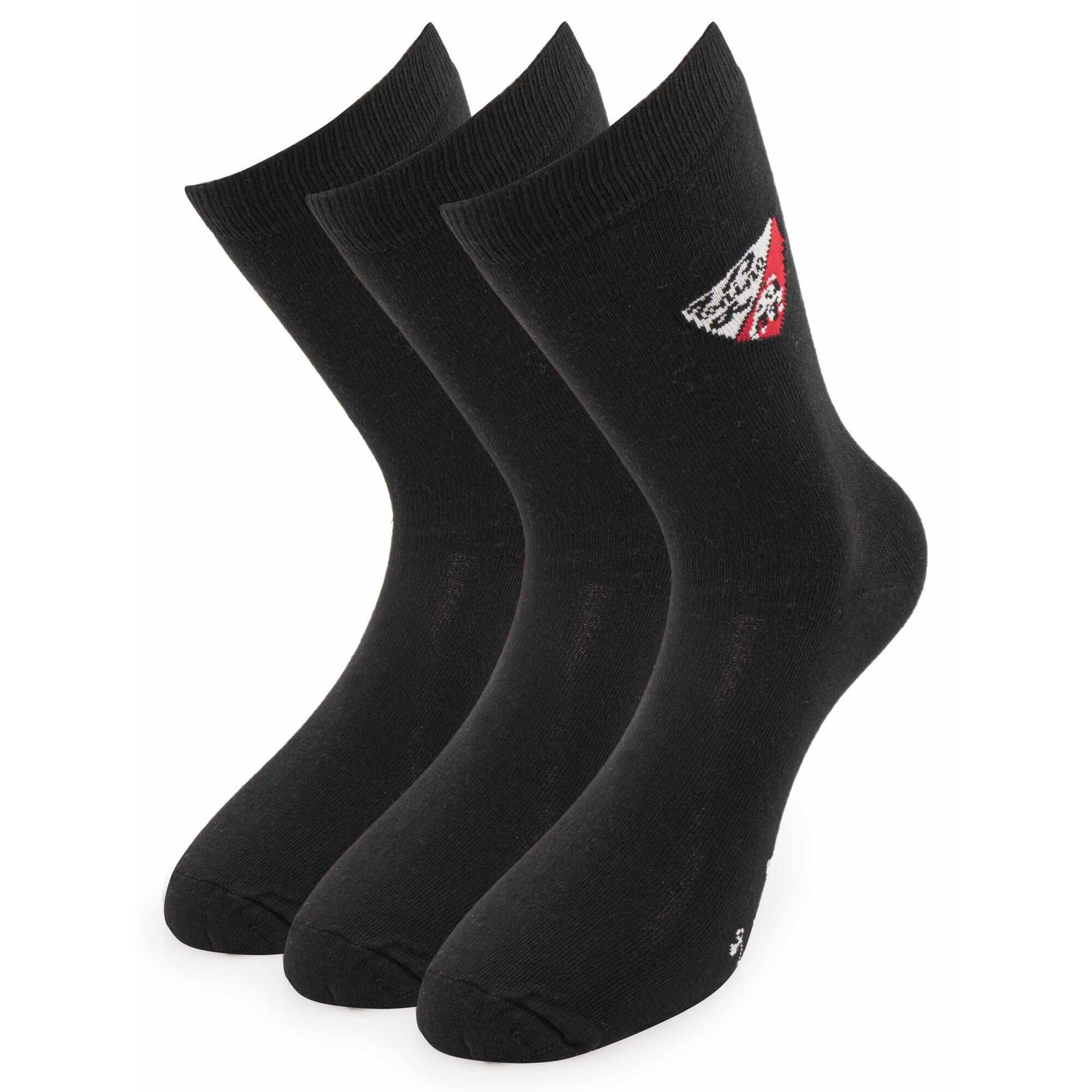 Czarne skarpetki Tonino Lamborghini 3-Pack Rozmiar 39-42 Bawełna