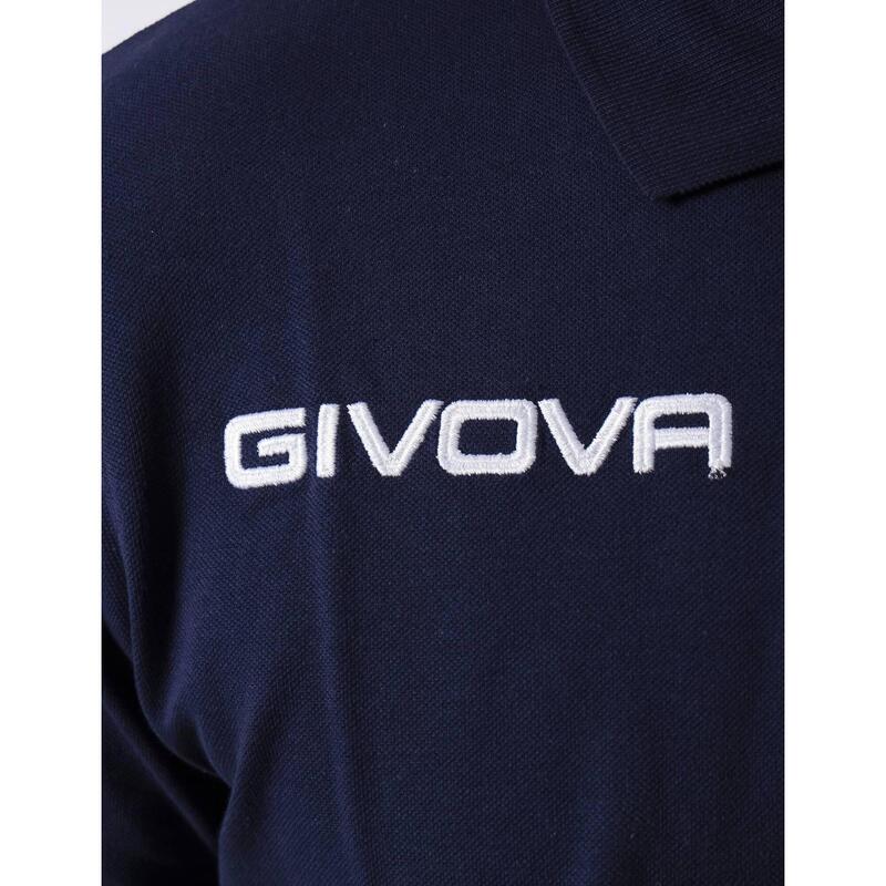 Tricou Polo Givova Polo Cotone Piquet Vară Albastru