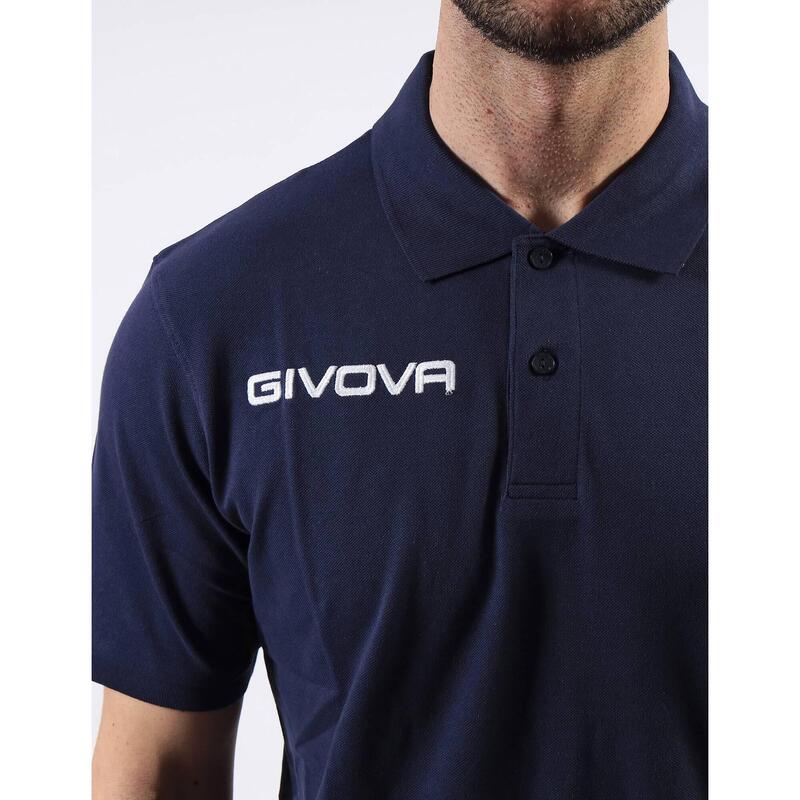 Tricou Polo Givova Polo Cotone Piquet Vară Albastru