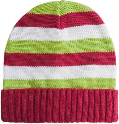 Gestreepte beanie rookie 52 voor heren - warme wintermuts