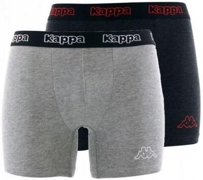 Kappa Boxershort 2-Pack Dunkel und Hellgrau XL für Männer