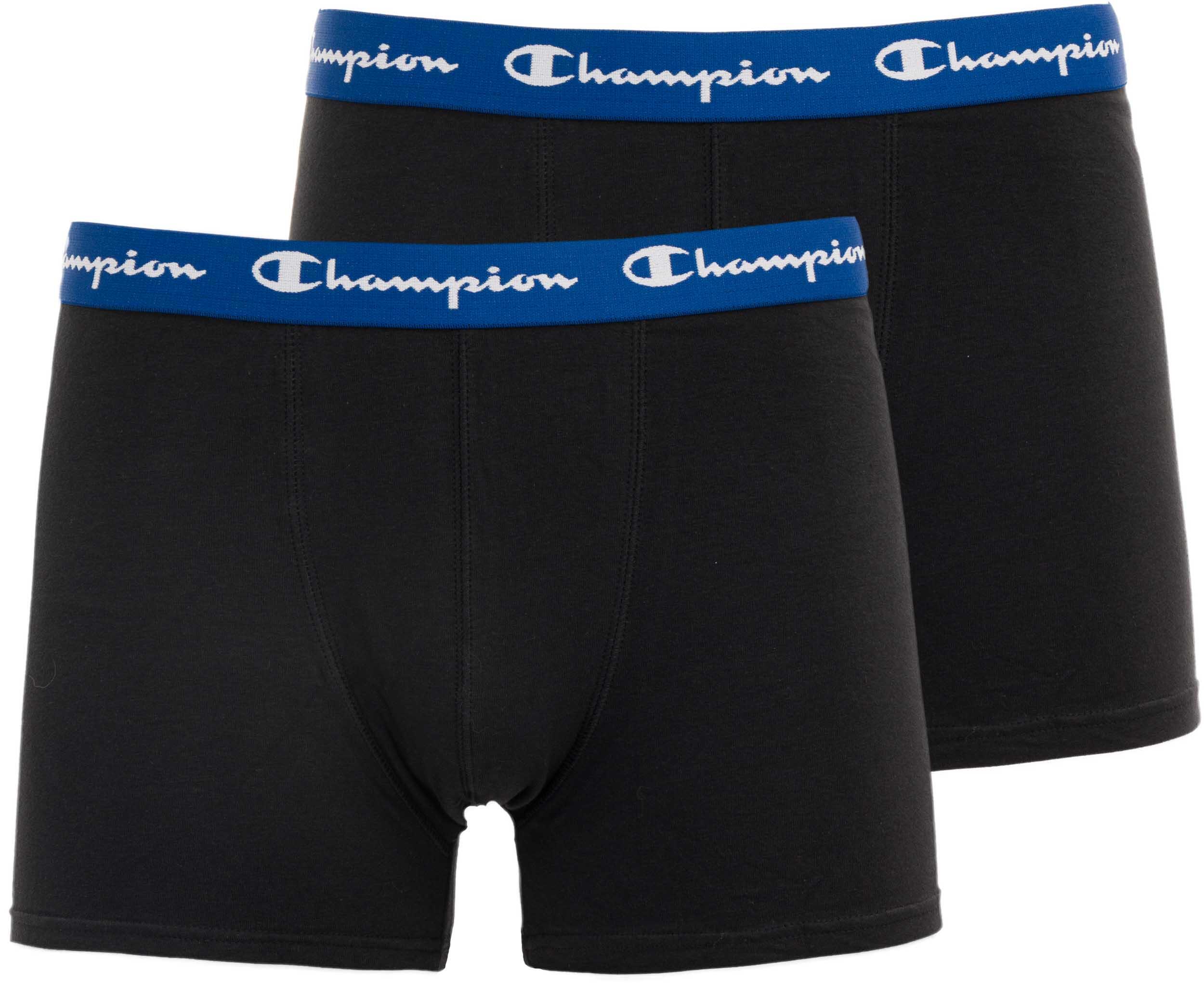 CHAMPION Herren Boxershorts Champion - 2er Pack Blau-Schwarz