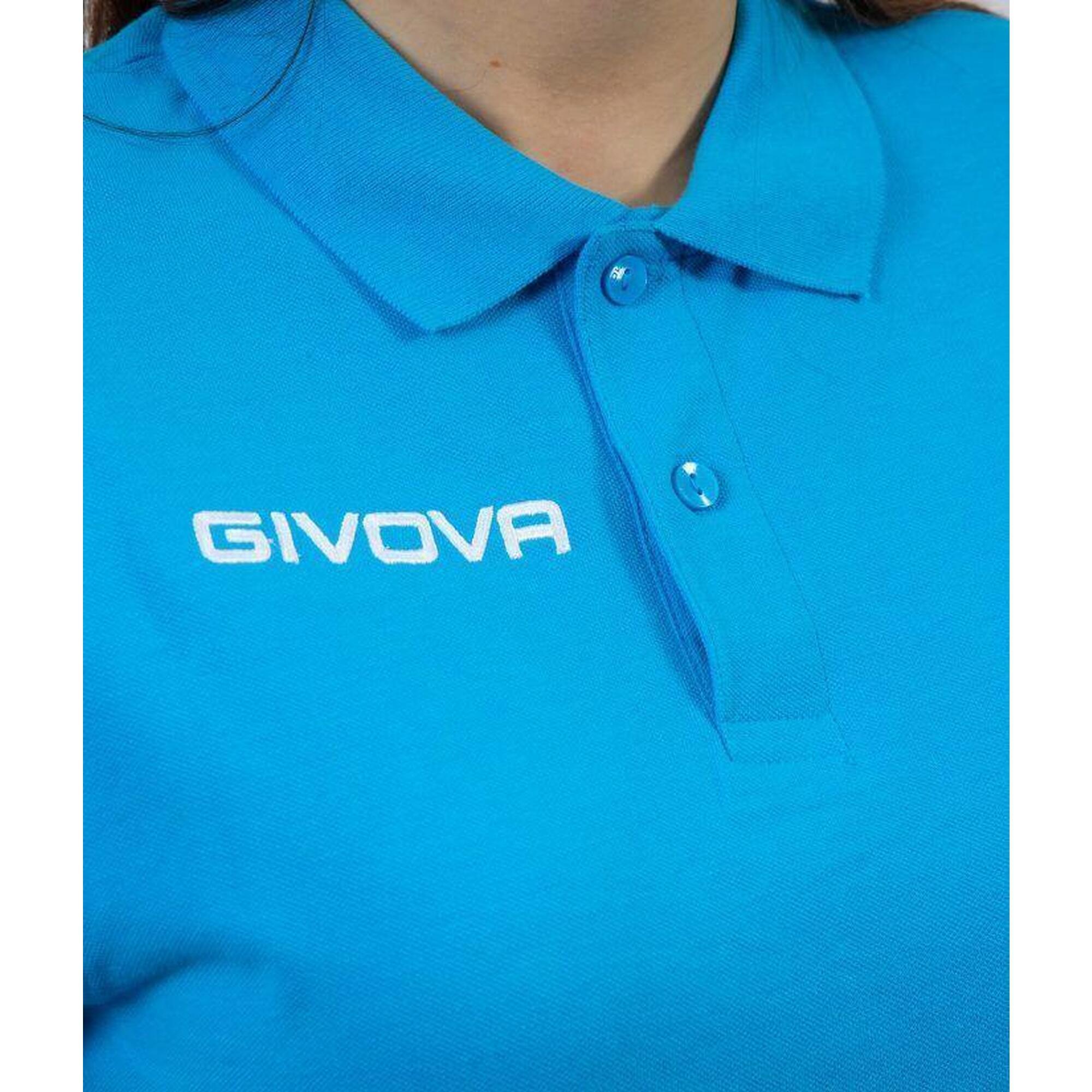 Tricou Polo Givova Polo Cotone Piquet Vară Albastru