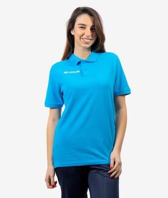 Poloshirt givova polo cotone piquet zomerblauw
