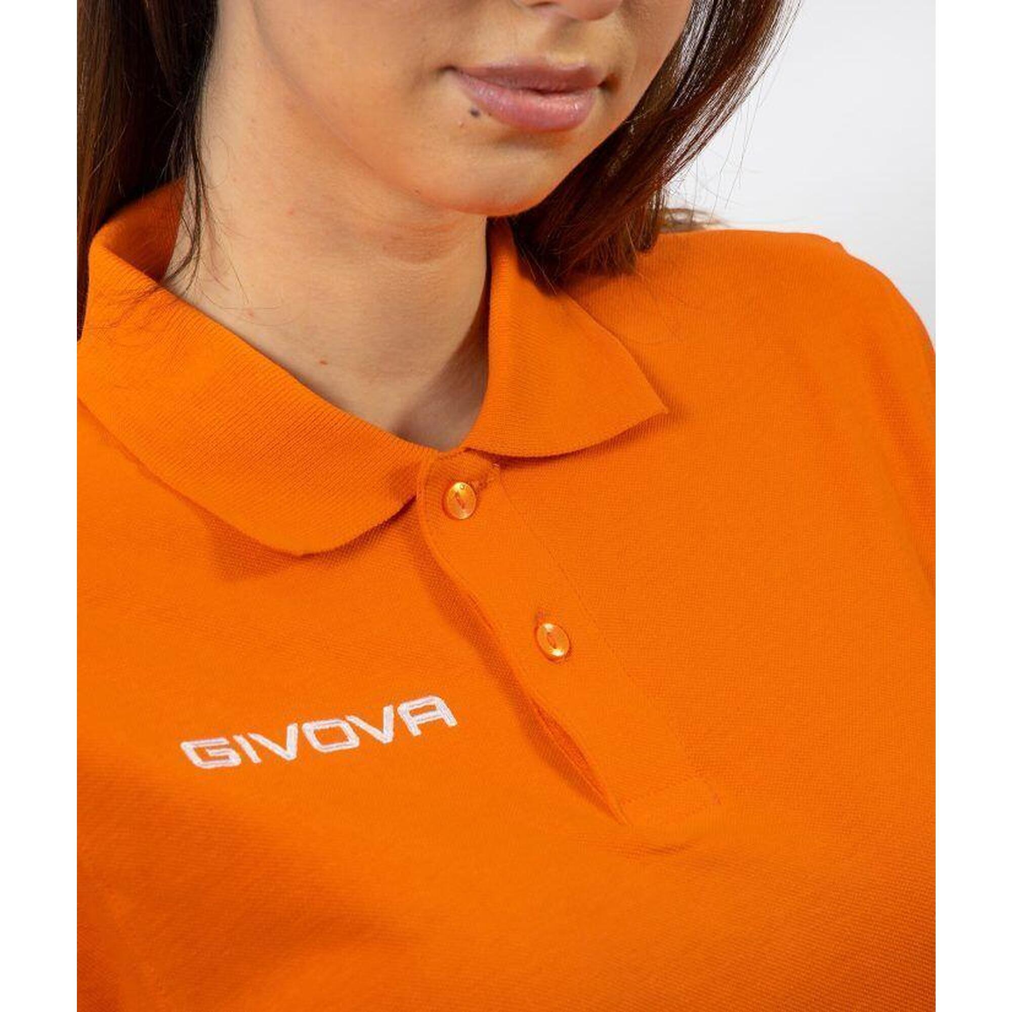 Tricou Polo Givova Polo Cotone Piquet Vară Portocaliu
