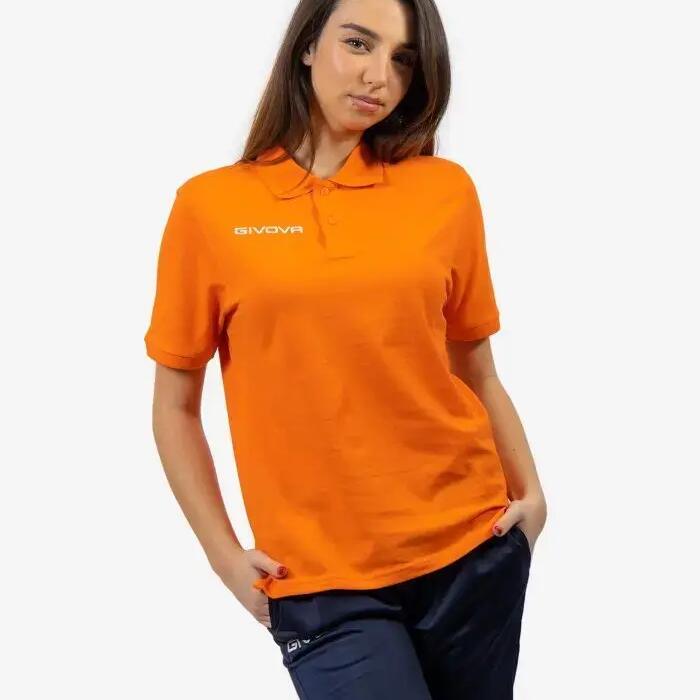 Polo Shirt Givova Polo Cotone Piquet Summer Orange 2xl