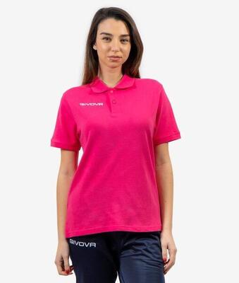 Polo givova polo cotone piquet zomer roze 2xl