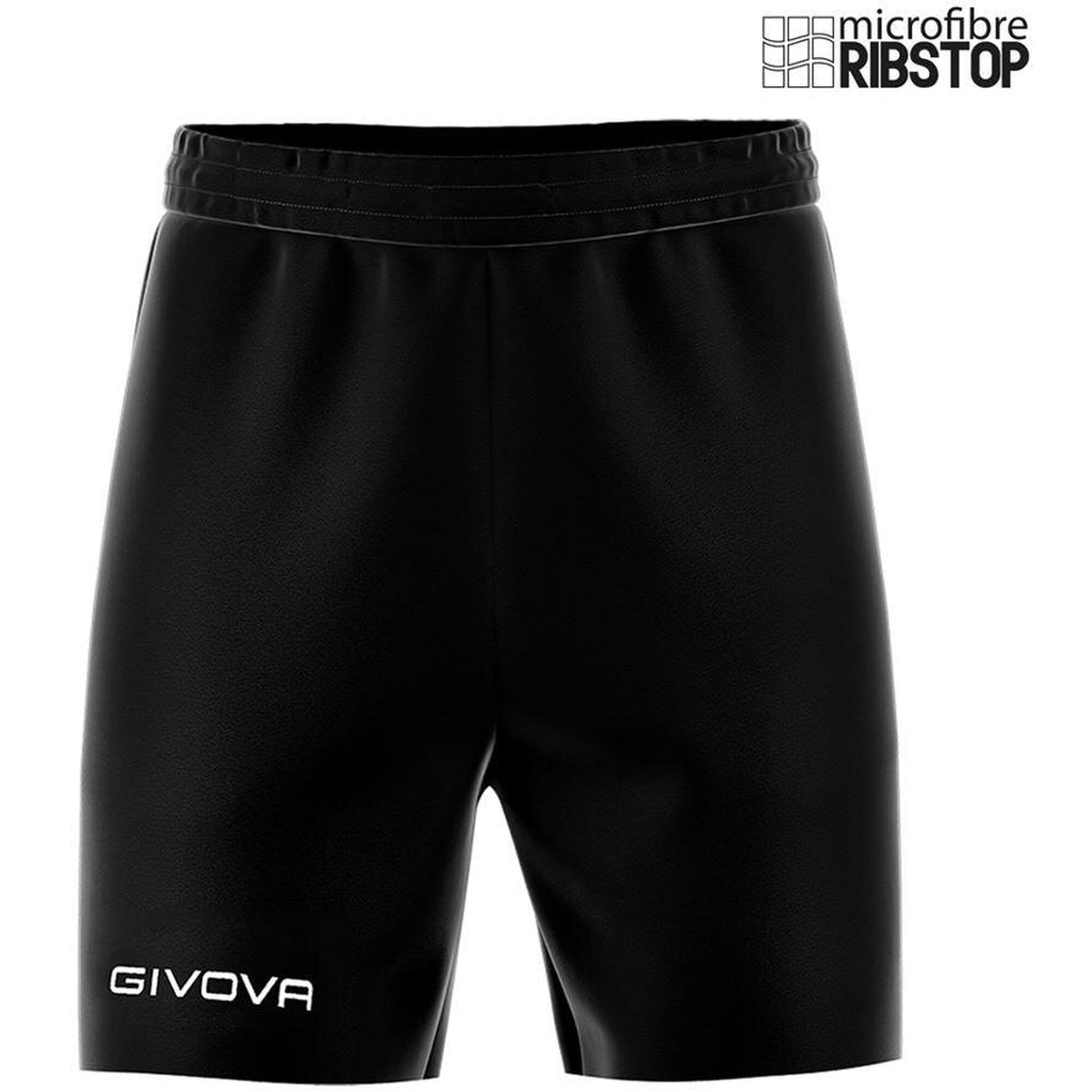 Spodenki Sportowe Givova Street Czarne 2XL - Oddychające i Lekkie