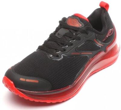 Kindersneakers olympikus game zwart-rood maat 32