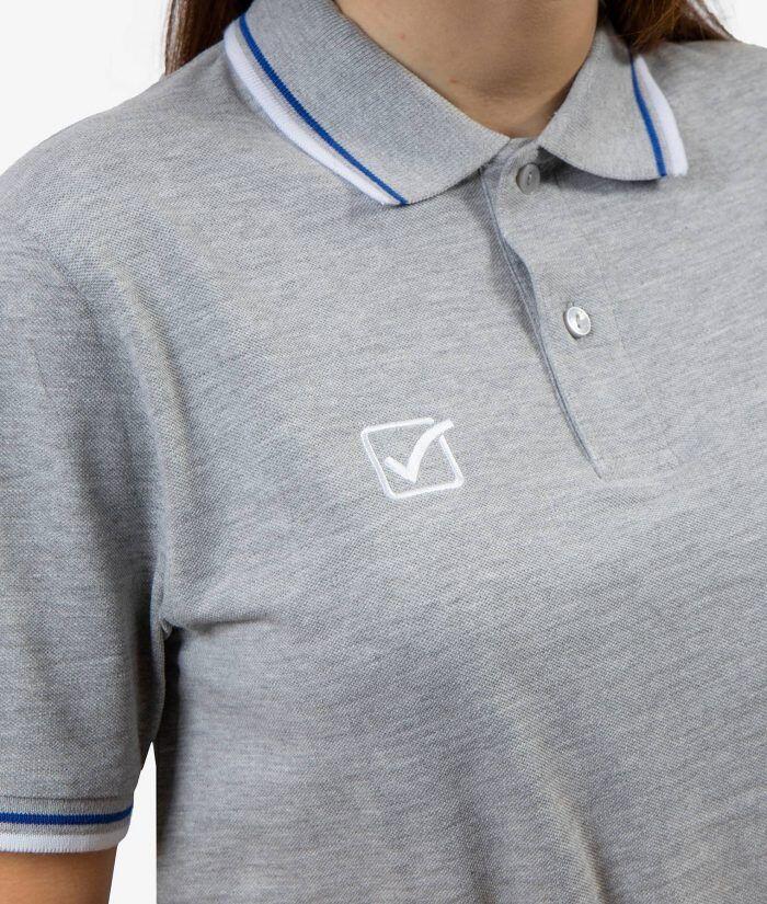 Polo Givova Gris-branco Cinza 2xl 2/4