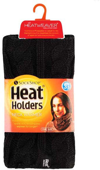 HEAT HOLDERS Senhoras calorosas da banda de inverno preto - isolante e elegante