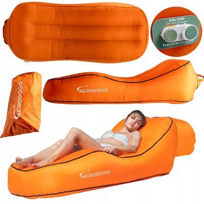 Materac samopompujący ze wsparciem dla kręgosłupa Aerogogo CS1 Orange