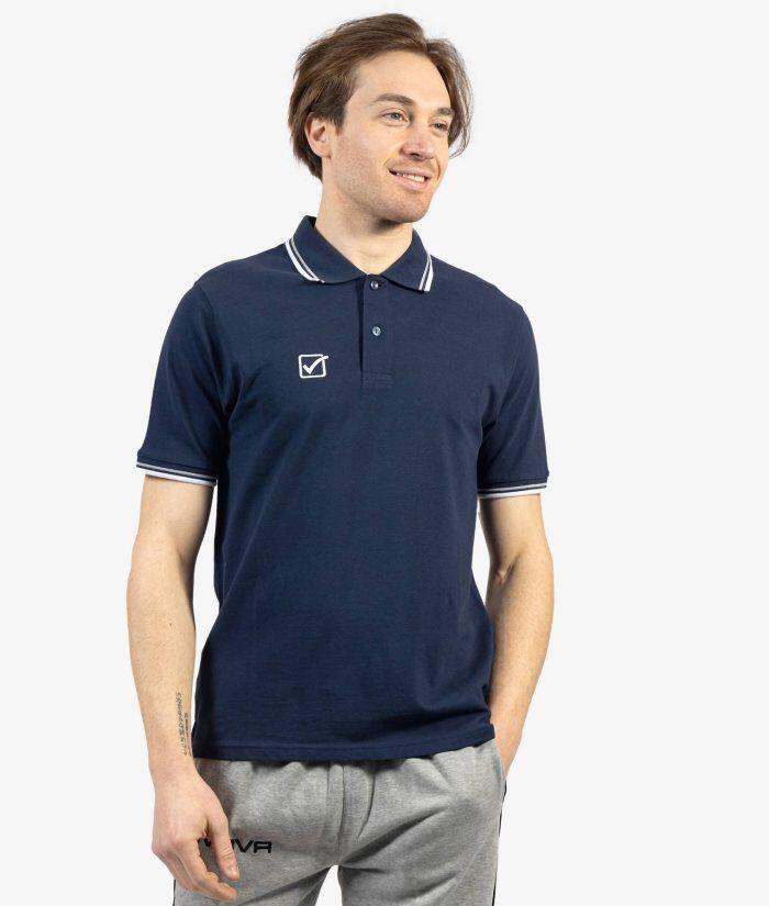 GIVOVA Camisa Polo de Givova 2xl - Algodão Marinha/Branca, Respirável