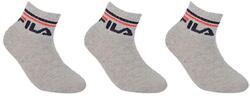 Chaussettes Fila pour enfants - 3 paires grises, taille 31-34
