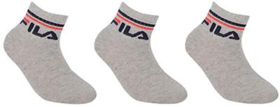 Calze per Bambini Fila 3-Pack Grigio Taglia 27-30