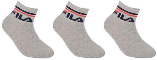 Calze per Bambini Fila 3-Pack Grigio Taglia 27-30